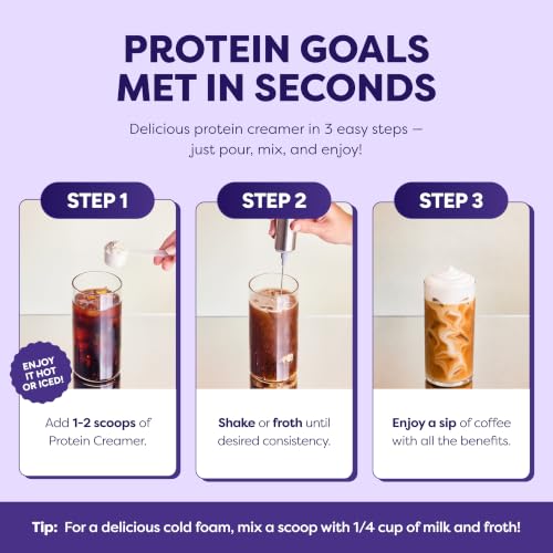 Javvy Protein Coffee Creamer, Sweet Cream, Dairy-Based