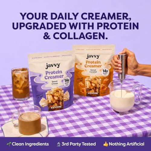 Javvy Protein Coffee Creamer, Sweet Cream, Dairy-Based